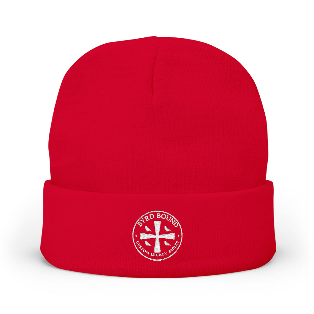Byrd Bound Logo Knit Beanie Embroidered