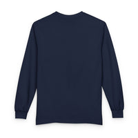 Byrd Bound arched collegiate logo Long Sleeve | vintage varsity est. 2024