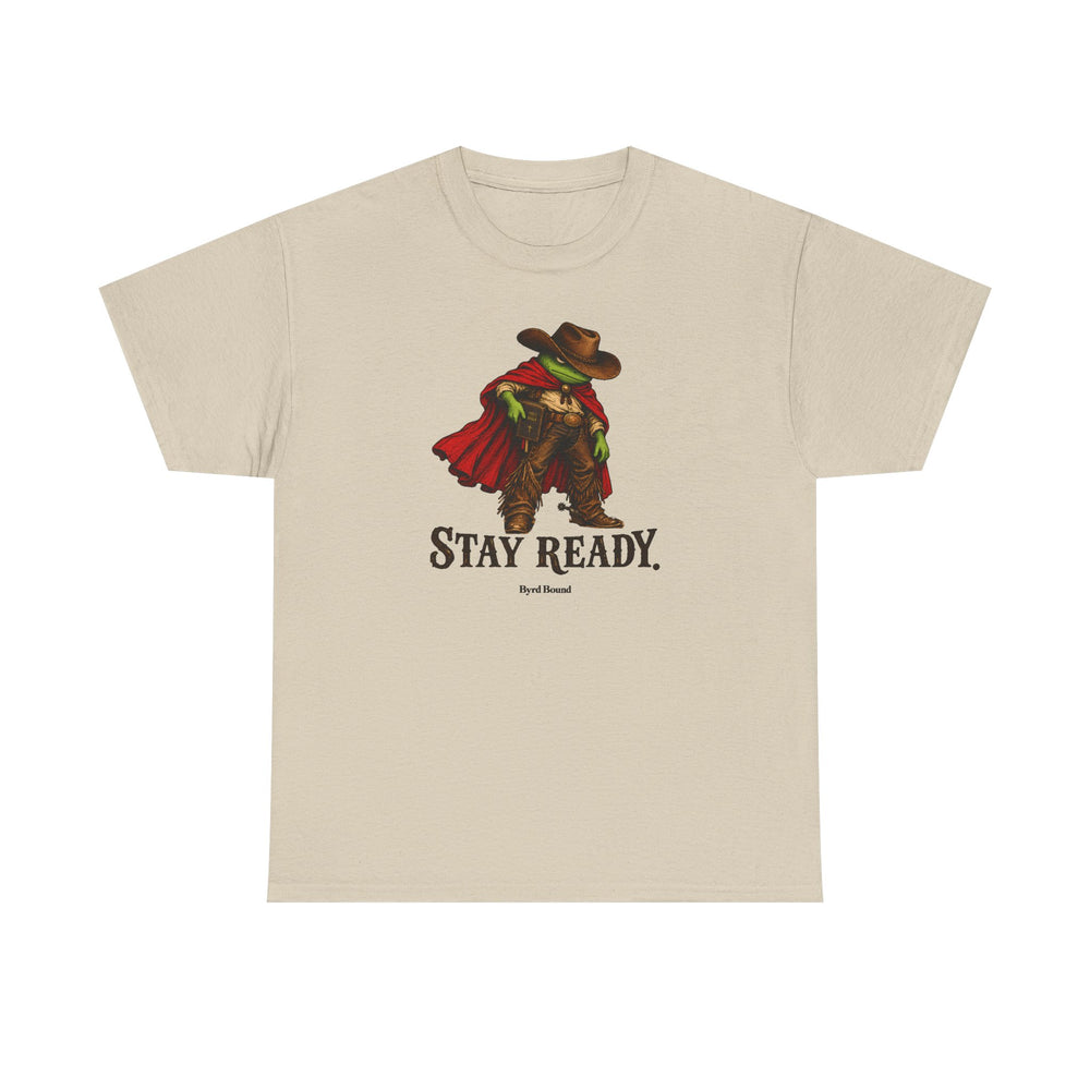 Stay Ready Frog Cowboy Graphic Tee