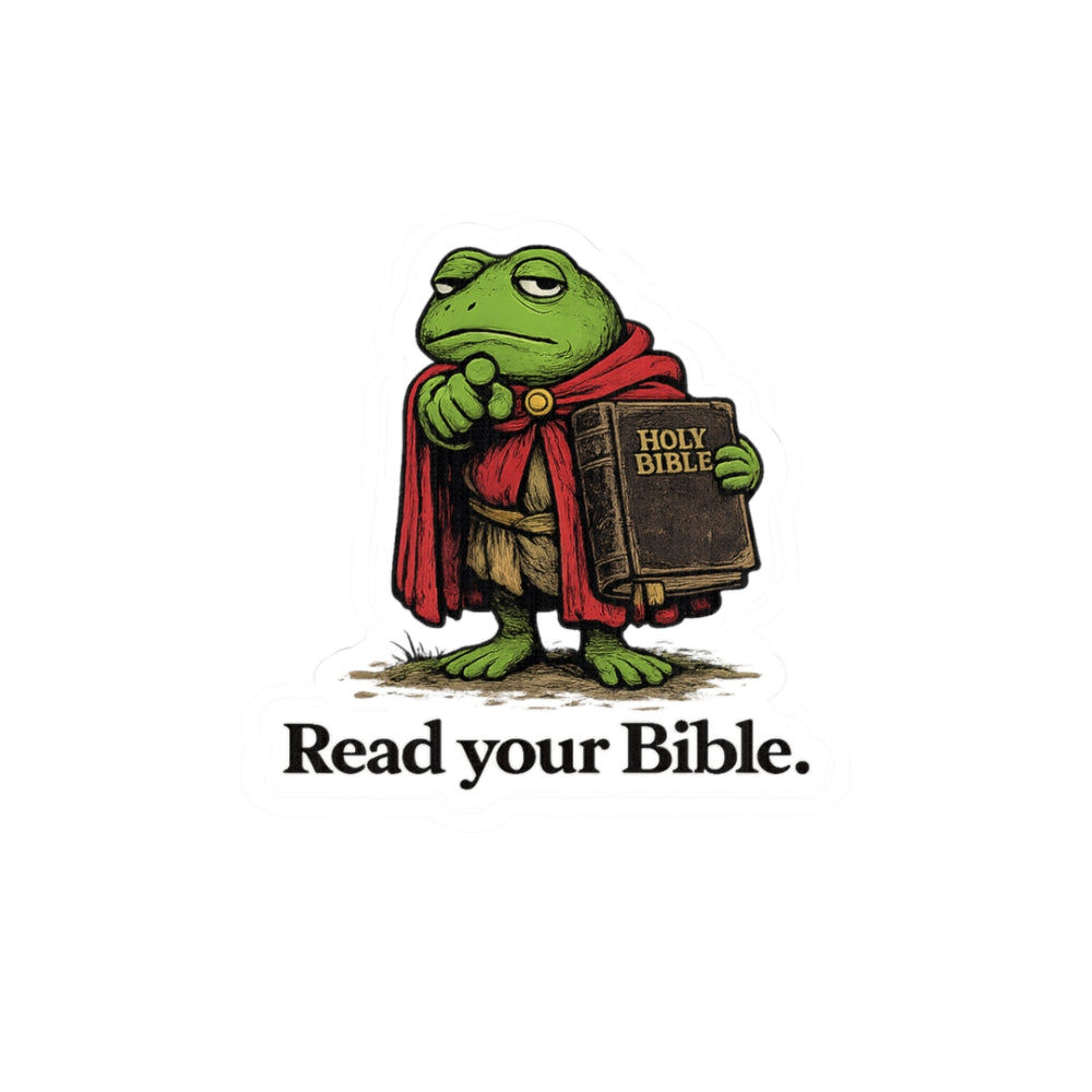 Read Your Bible kiss-cut sticker