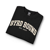 Byrd Bound arched collegiate logo Long Sleeve | vintage varsity est. 2024