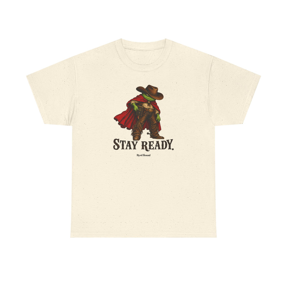 Stay Ready Frog Cowboy Graphic Tee