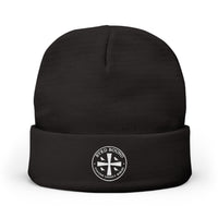 Byrd Bound Logo Knit Beanie Embroidered
