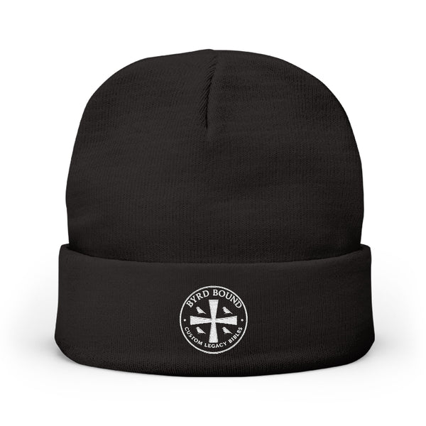 Byrd Bound Logo Knit Beanie Embroidered