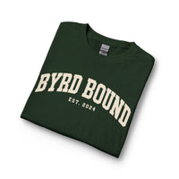 Byrd Bound arched collegiate logo Long Sleeve | vintage varsity est. 2024