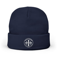 Byrd Bound Logo Knit Beanie Embroidered