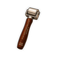 Leather Handle Brayer Sticker | Kiss-Cut Illustration, Printmaking Tool Vinyl