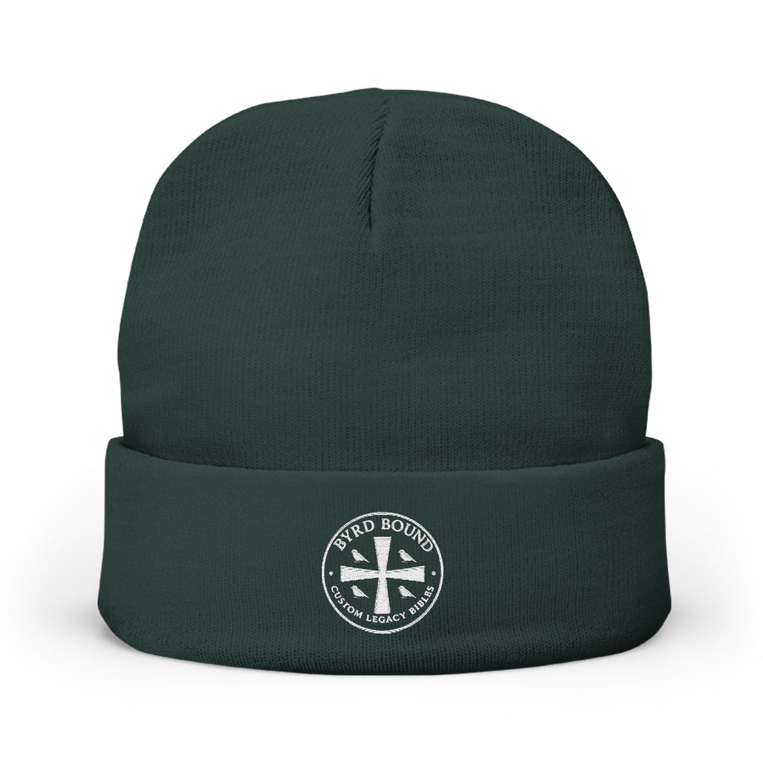 Byrd Bound Logo Knit Beanie Embroidered