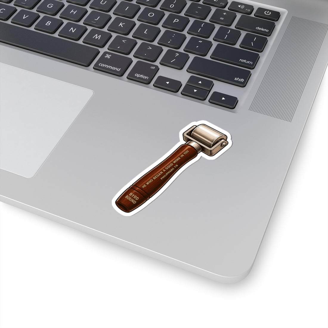 Leather Handle Brayer Sticker | Kiss-Cut Illustration, Printmaking Tool Vinyl