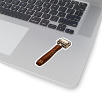 Leather Handle Brayer Sticker | Kiss-Cut Illustration, Printmaking Tool Vinyl