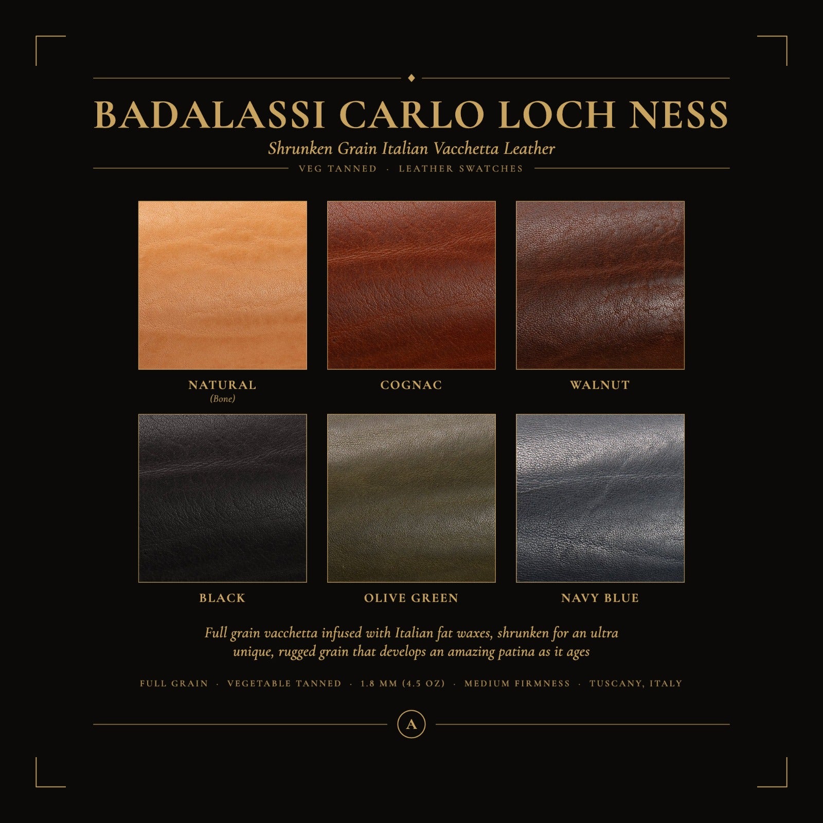 Badalassi Loch Ness swatches