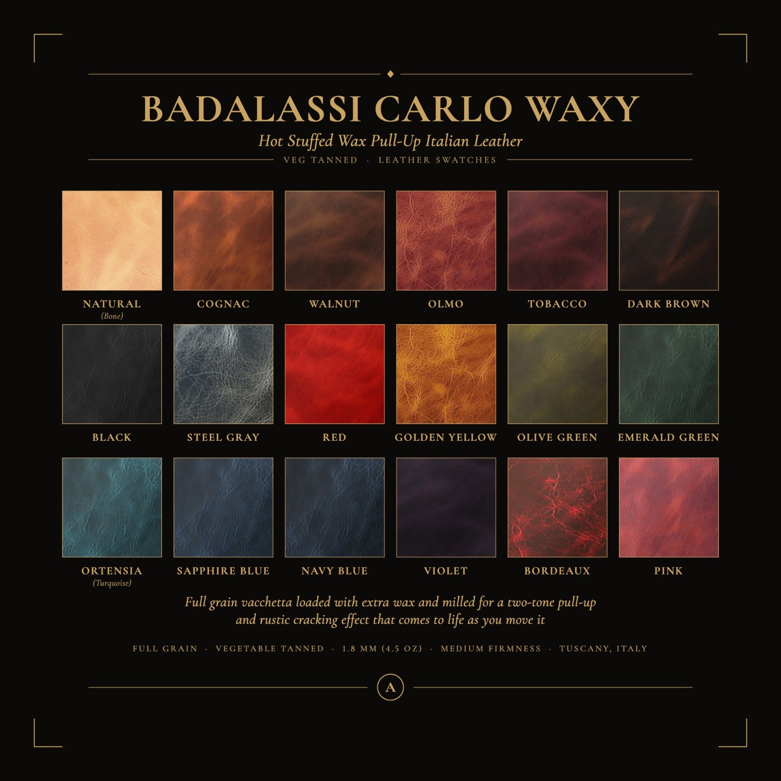 Badalassi Waxy swatches